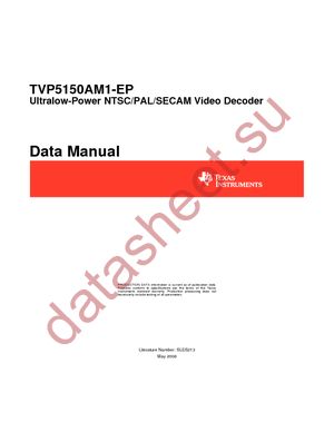 TVP5150AM1MPBSREP datasheet  